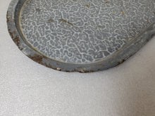 Load image into Gallery viewer, Vintage Gray Enamelware Roasting Pan – Hare Pan – Elongated - Narrow And Wide Side
