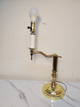 Load image into Gallery viewer, Vintage Brass Candlestick Desk Lamp With Adjustable Arm