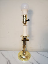 Load image into Gallery viewer, Vintage Brass Candlestick Desk Lamp With Adjustable Arm