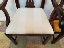 Load image into Gallery viewer, Pair Cherry Chippendale Dining Arm Chairs