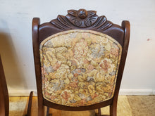 Load image into Gallery viewer, Pair Vintage Victorian Style Folding Rocking Chairs