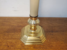Load image into Gallery viewer, Vintage Brass Candle Stick Table Lamp With 3 Way Switch