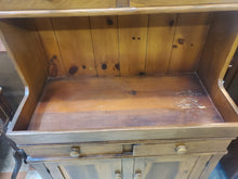 Load image into Gallery viewer, Antique Pine Bucket Bench Dry Sink Cabinet