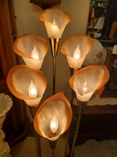 Load image into Gallery viewer, Vintage Calla Lily Floor Lamp