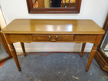 Load image into Gallery viewer, Vintage Oak Hall Table - Sofa Table With Drawer