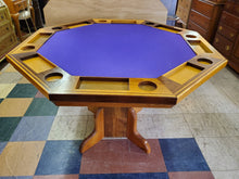 Load image into Gallery viewer, Octagonal Poker Table - 8 Person Solid Wood Game Table – Hand Crafted