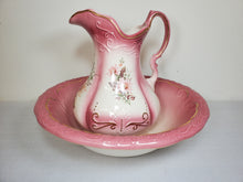Load image into Gallery viewer, Vintage RS Prussia Pitcher and Wash Basin - Reinhold Schlegelmilch Of Prussia Chamber Set