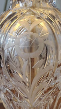 Load image into Gallery viewer, Vintage Crystal Cut Glass Table Lamp - 3 Way Switch