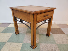 Load image into Gallery viewer, Vintage Oak End Table With Single Drawer