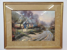 Load image into Gallery viewer, Thomas Kincade Tea Cup Cottage Print In Frame