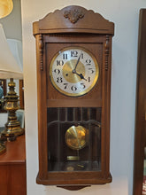 Load image into Gallery viewer, Antique German Hamburg American Corp H.A.C. Wall Clock
