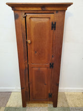 Load image into Gallery viewer, Vintage Country Pine Chimney Cupboard – Wooden Storage Cabinet - American Hearthside - Amish Made