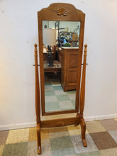 Load image into Gallery viewer, Vintage Oak Cheval Dressing Mirror
