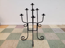 Load image into Gallery viewer, Vintage Wrought Iron Candelabra Candle Stick Stand
