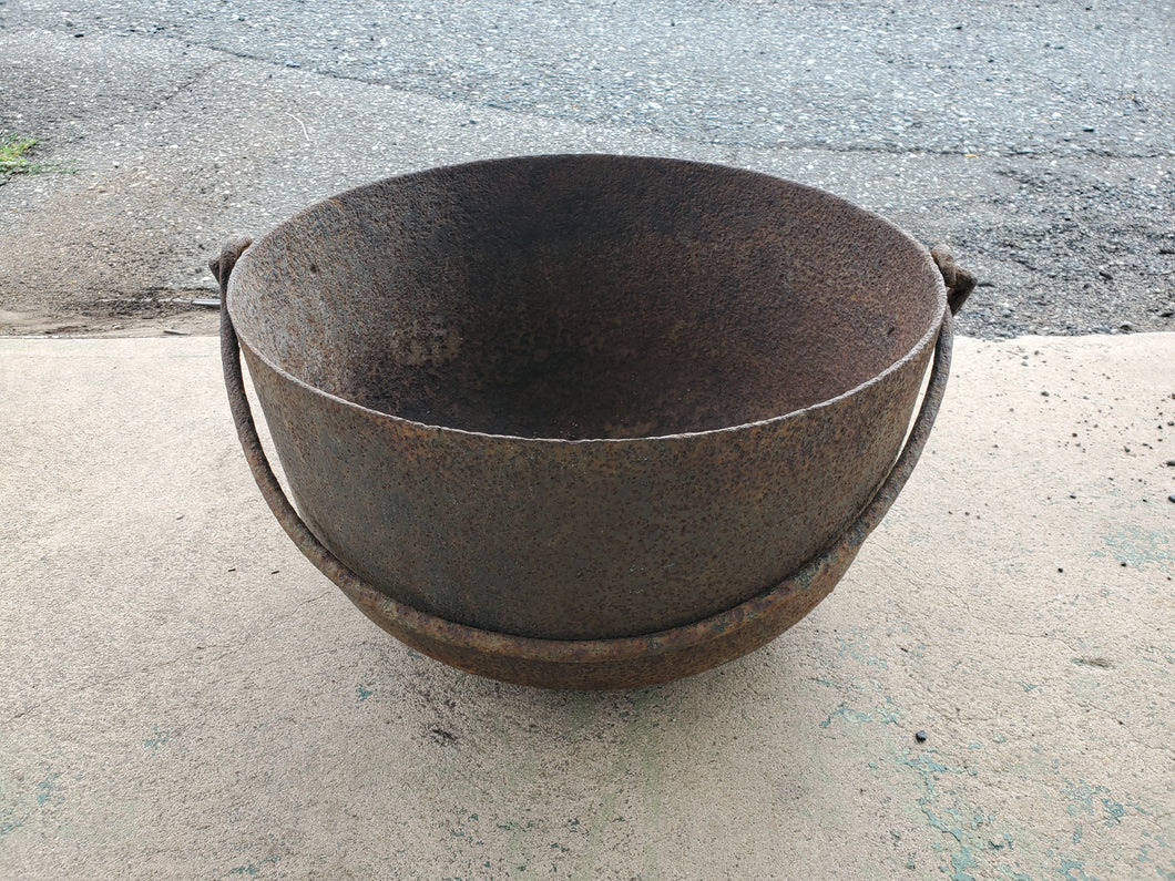 Antique Cast Iron Cauldron - Kettle - Planter