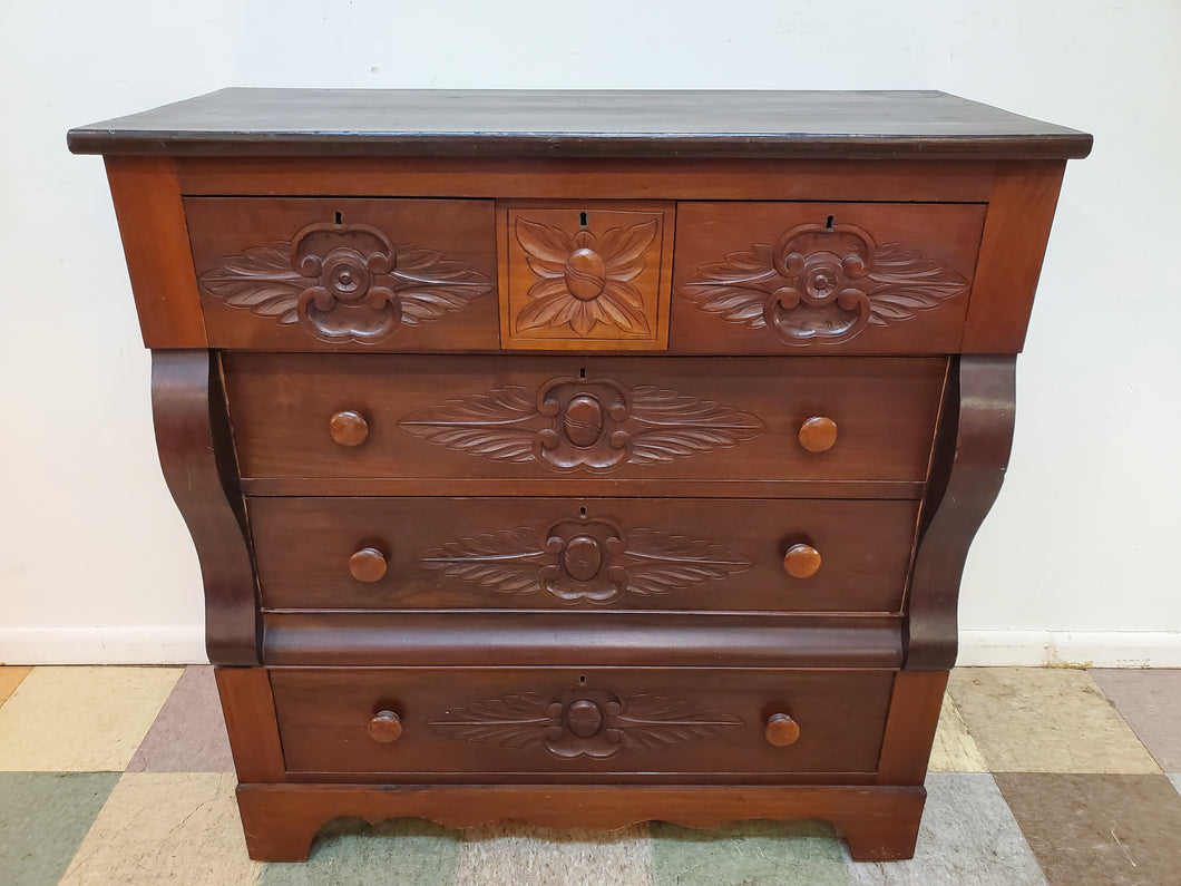 Antique 19th Century Chest Of Drawers - 6 Drawer Dresser