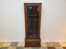 Load image into Gallery viewer, Vintage Pine Gun Cabinet With Drawer and Key - Holds 5 Long By Mastercraft
