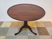 Load image into Gallery viewer, Antique Birdcage Tilt Top Table - Tea Table - Queen Anne Style
