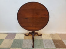 Load image into Gallery viewer, Antique Birdcage Tilt Top Table - Tea Table - Queen Anne Style
