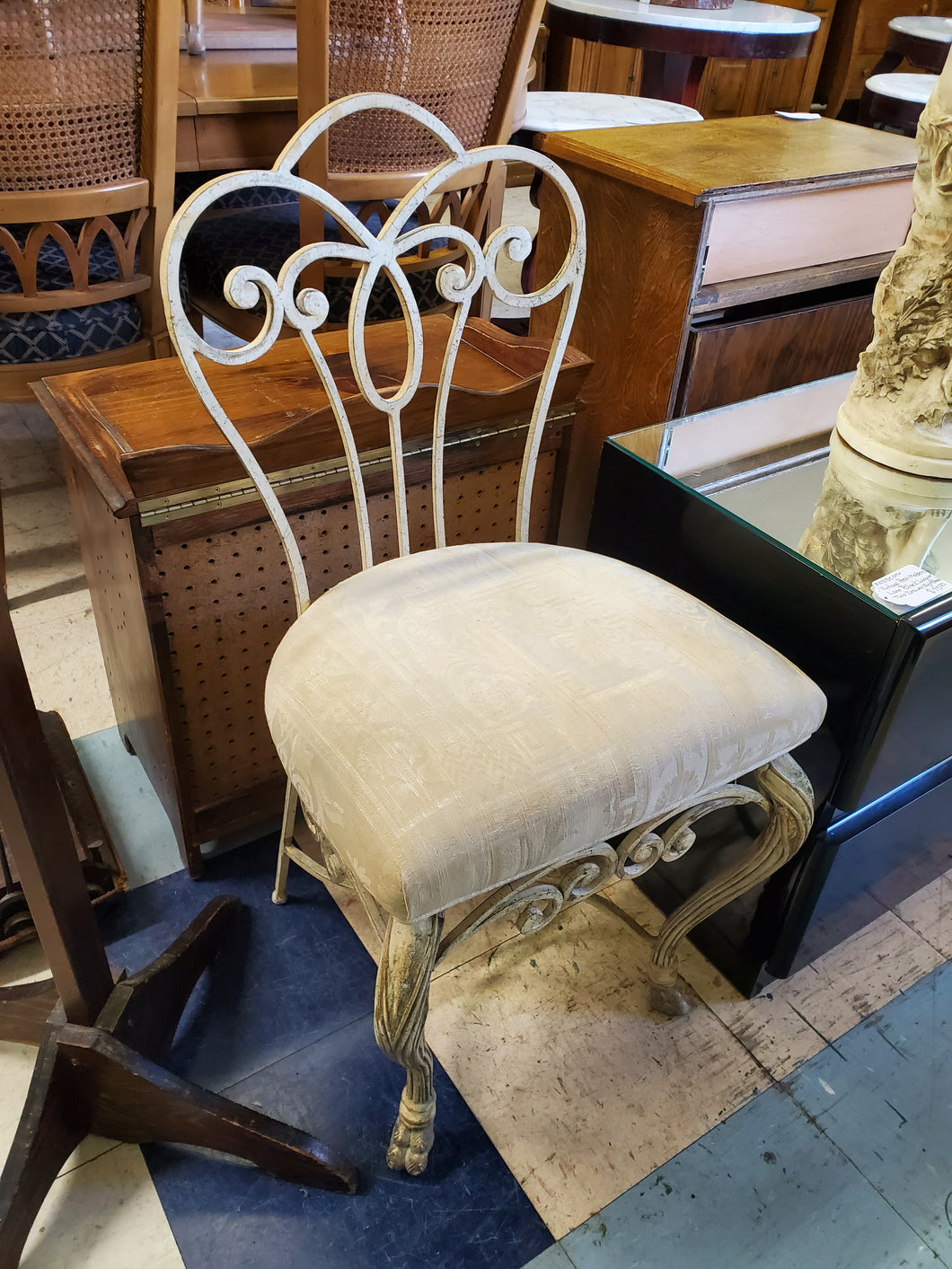 Wrought Iron Vanity Chair