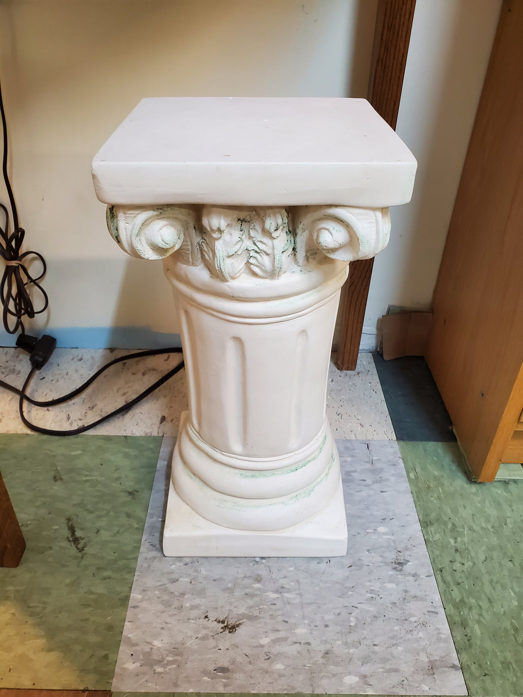 Plaster Roman Pillar Column Pedestal Stand