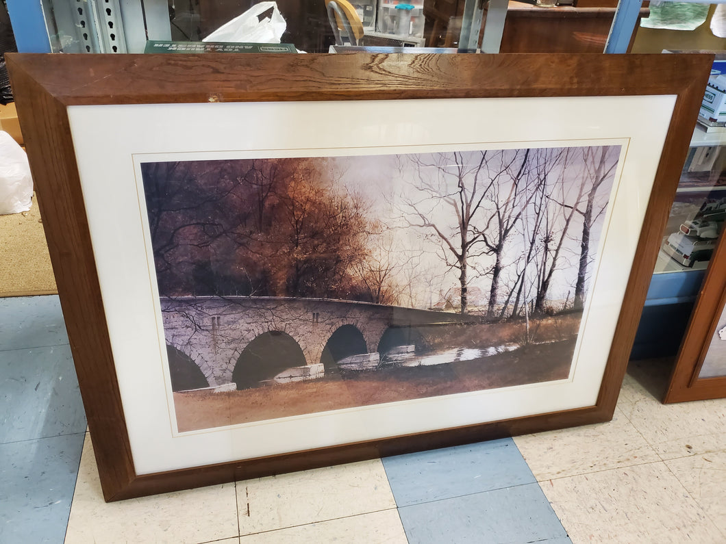 Bridge Scene Print In Frame By Ray Hendershot
