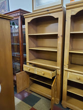 Load image into Gallery viewer, Vintage Bookshelf Cabinet With Light By Broyhill Furniture
