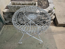 Load image into Gallery viewer, Vintage Wrought Iron Folding Bistro Table
