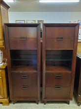 Load image into Gallery viewer, Pair Cabinet With Light and Pull Out Tray - 4 Drawers
