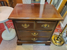 Load image into Gallery viewer, Vintage Cherry Nightstand With 2 Drawers
