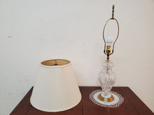 Load image into Gallery viewer, Vintage Crystal Cut Glass Table Lamp - 3 Way Switch
