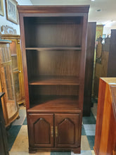 Load image into Gallery viewer, Vintage Cherry Bookshelf Cabinet With Light By Kincaid Furniture
