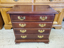 Load image into Gallery viewer, Vintage Solid Cherry 4 Drawer Nightstand - End Table
