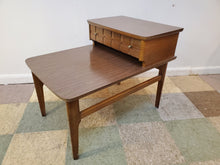 Load image into Gallery viewer, Mid Century Modern Step Back End Table With Drawer By Mersman Furniture
