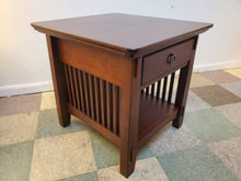 Load image into Gallery viewer, American Signature End Table With Drawer and Pull Out Drawer Shelf
