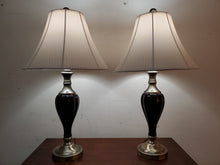 Load image into Gallery viewer, Brandy Ceramic Table Lamps With Brush Brass Finish
