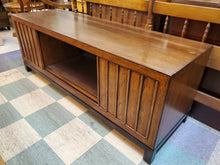 Load image into Gallery viewer, Vintage Low Console Cabinet - TV Stand With Shelves
