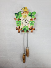 Load image into Gallery viewer, Vintage Lefton Wall Pocket Vase Cuckoo Clock With 2 Birds and Pinecone
