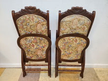 Load image into Gallery viewer, Pair Vintage Victorian Style Folding Rocking Chairs
