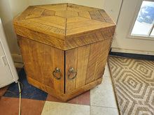 Load image into Gallery viewer, Side Table With Cabinet Doors - 6 Sided
