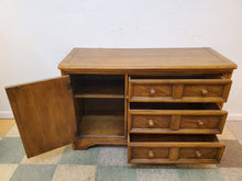 Load image into Gallery viewer, Vintage Oak Double Dresser By Dixie Furniture
