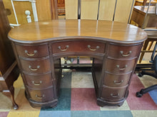 Load image into Gallery viewer, Vintage Mahogany Kidney Shaped Desk - Kneehole
