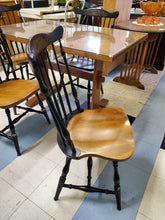 Load image into Gallery viewer, Vintage Hitchcock Kitchen Table With Four Chairs With Protective Glass Top
