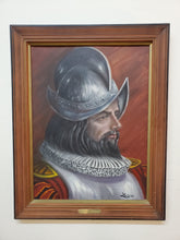 Load image into Gallery viewer, Vintage Spanish Conquistador Oil Painting By Douglas Lynch 1985
