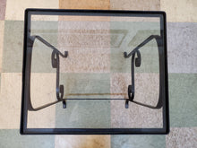 Load image into Gallery viewer, Vintage Wrought Iron Glass Top Table - Plantstand
