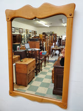 Load image into Gallery viewer, Vintage Solid Maple Wall Hung Mirror
