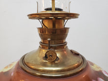 Load image into Gallery viewer, Antique Royal Hand Painted Center Draft Font Oil Lamp
