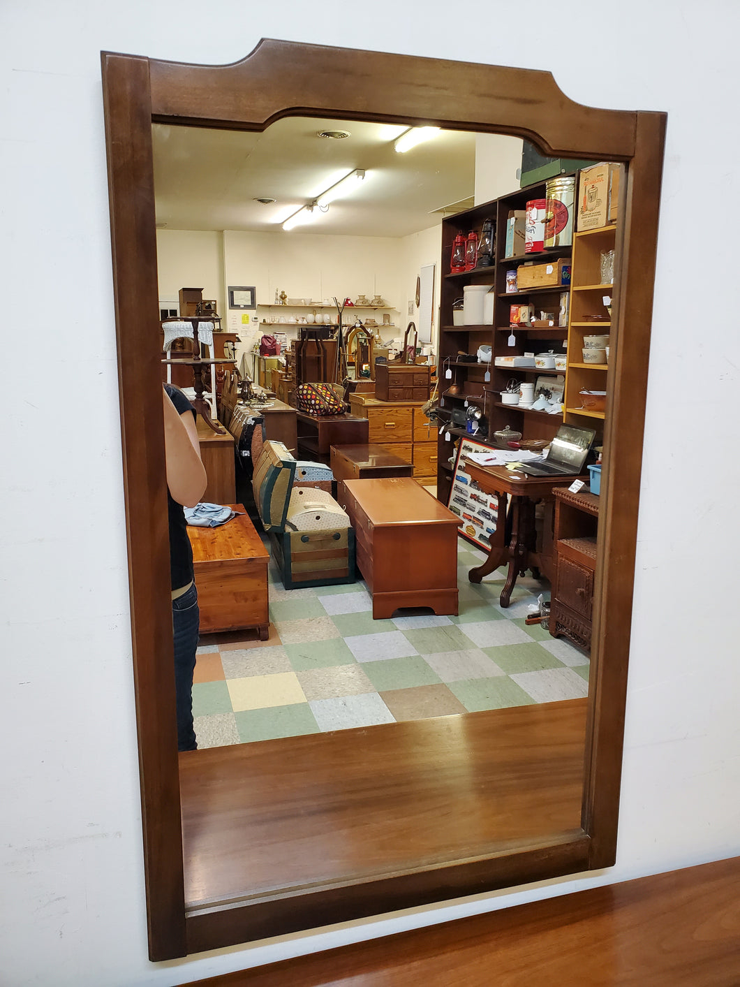 Mid Century Modern Wall Hung Mirror By Dixie Furniture