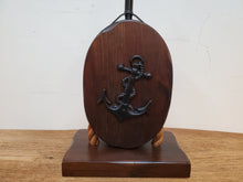 Load image into Gallery viewer, Vintage Nautical Block and Tackle Table Lamp - Underwriters Laboratories Inc.
