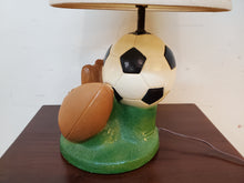 Load image into Gallery viewer, Sports Table Lamp - Soccer - Baseball - Football 1986
